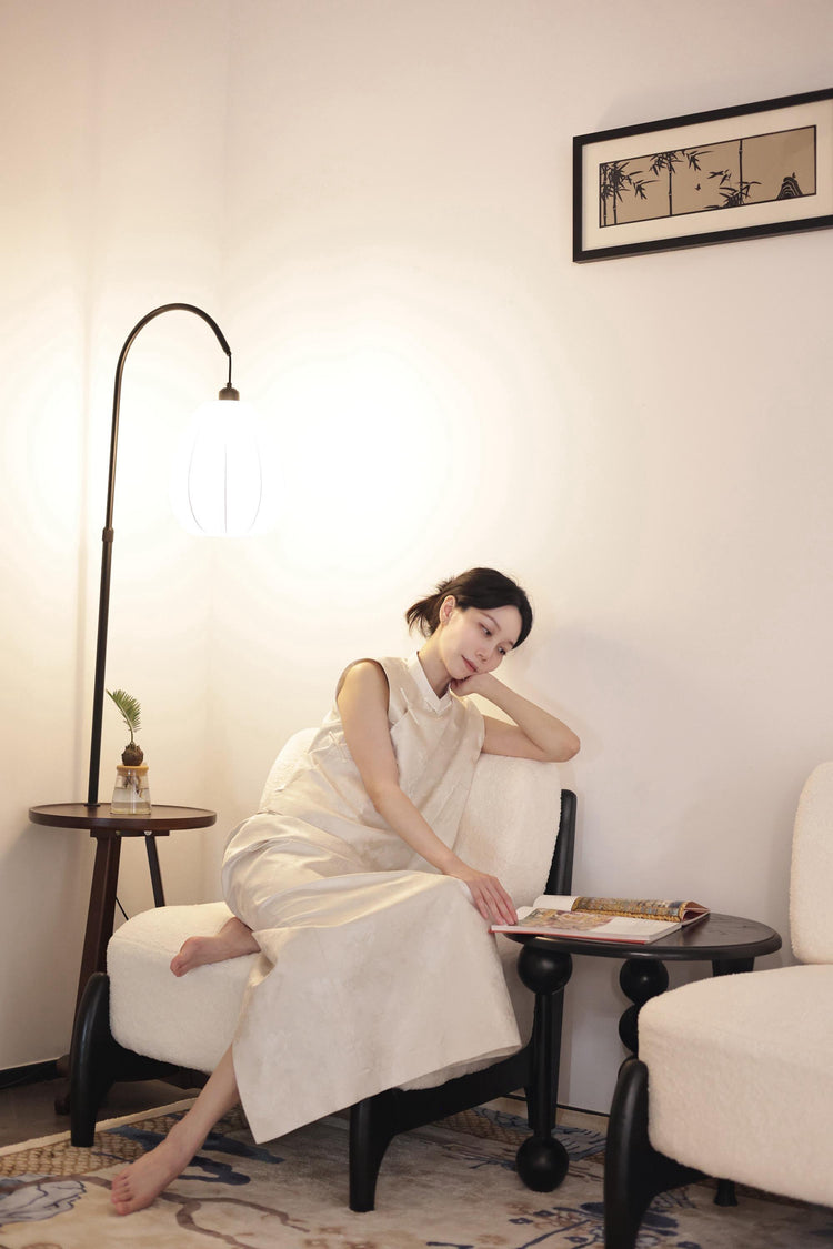 Pearl White Song brocade vest set 珍珠白宋錦馬甲套裝