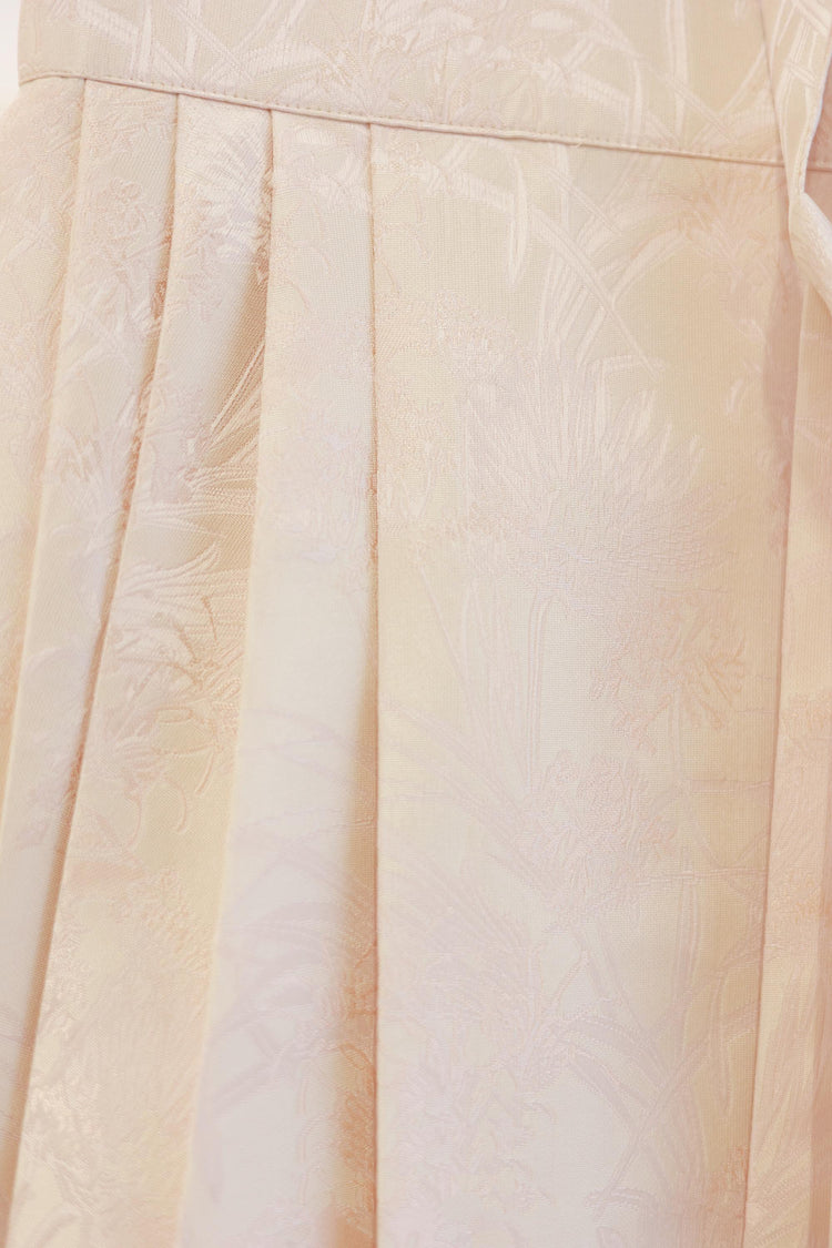 Brocade Pink Jacquard French Embroidered Mamian Skirt 織錦緞粉色提花法式刺繡馬面裙