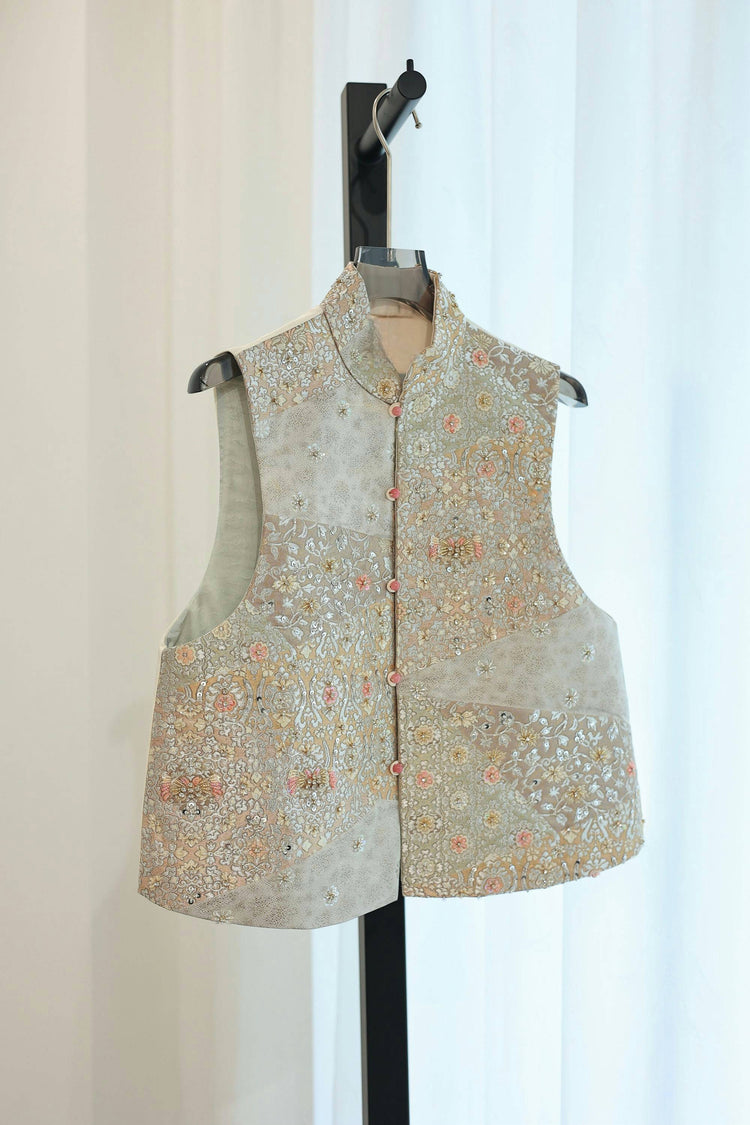 Golden Violet Layered Brocade Nishijin Vest (Exclusive Piece) 金紫疊影西陣織馬甲(孤品)