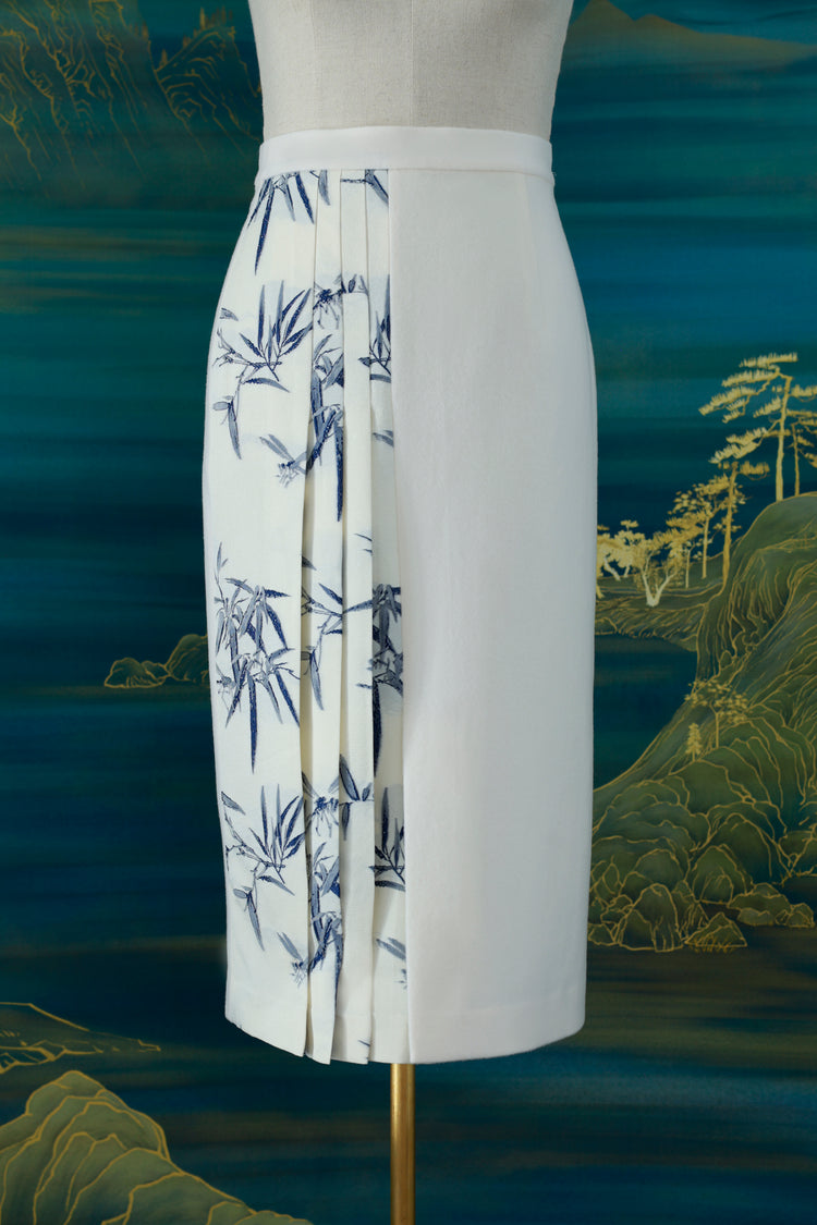 Blue-and-White Porcelain Suede New Chinese-Style Set 青花瓷絨面新中式套裝