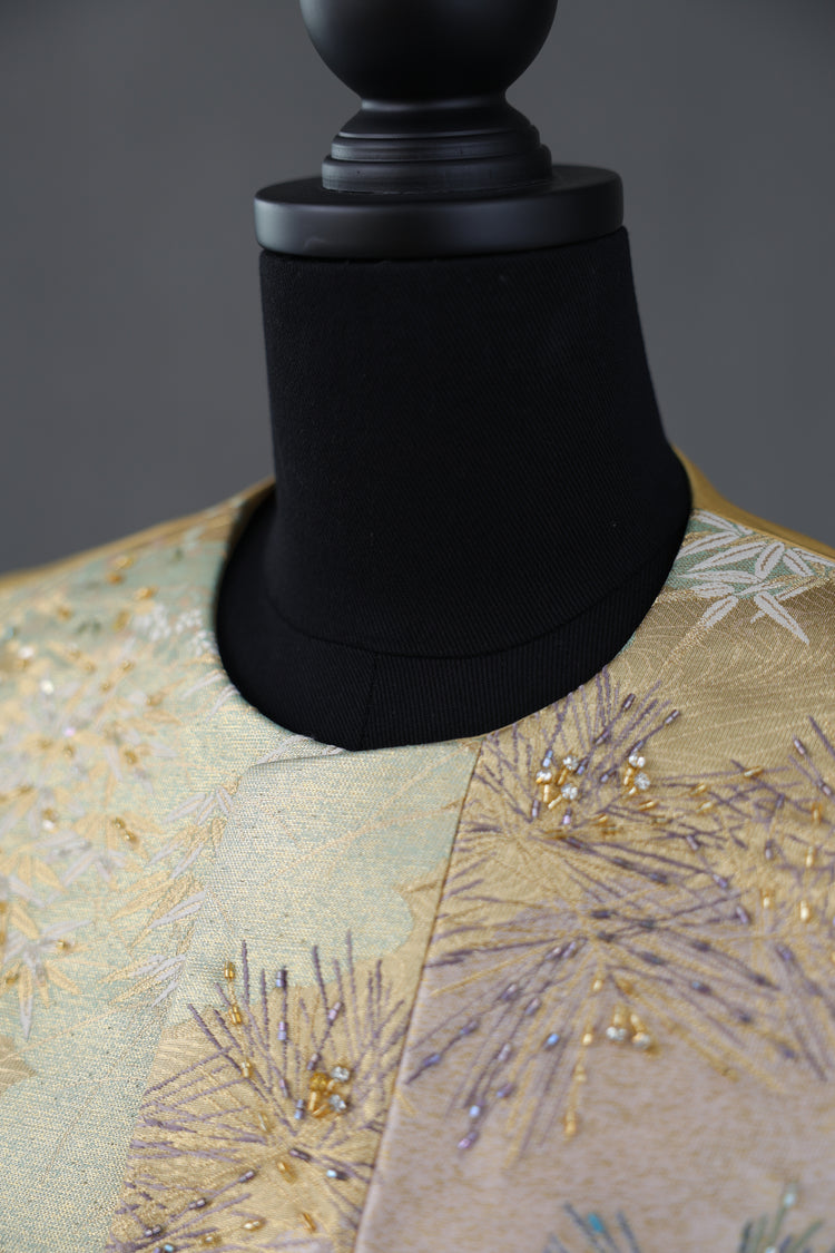 Ephemeral Pines and Clouds Nishijin-ori Vest (Exclusive Piece) 雲影松境西陣織馬甲(孤品)