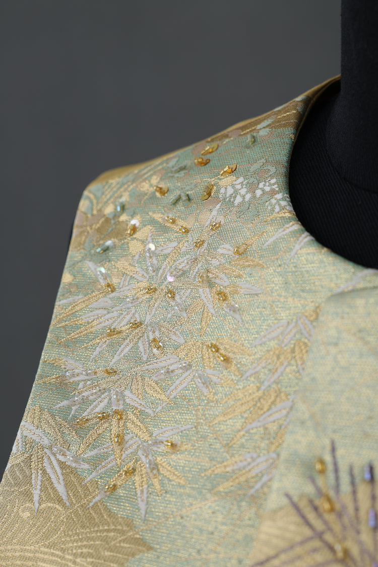 Ephemeral Pines and Clouds Nishijin-ori Vest (Exclusive Piece) 雲影松境西陣織馬甲(孤品)