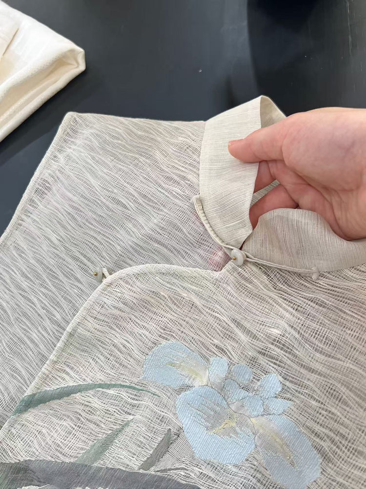 Orchid Whisper Kesi Vest (Exclusive Piece) 幽竹兰影缂丝马甲(孤品)