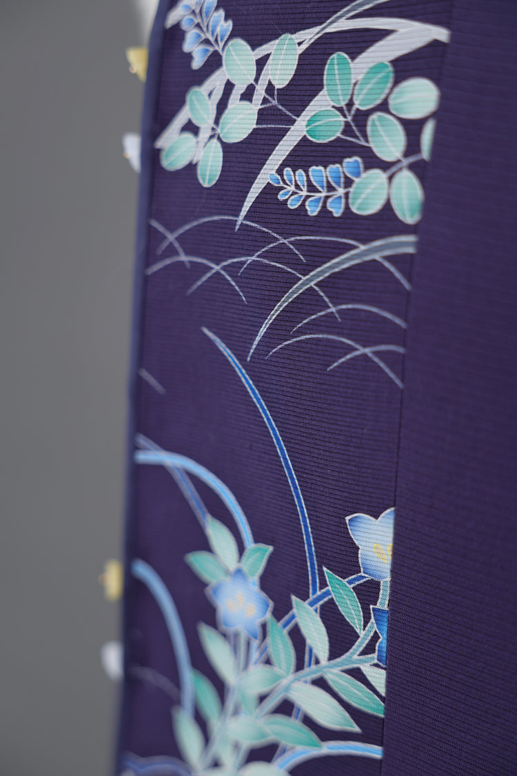 Purple Silk Vest with Rabbit Fur Trim (limited version) 紫色正絹兔毛馬甲(限量)