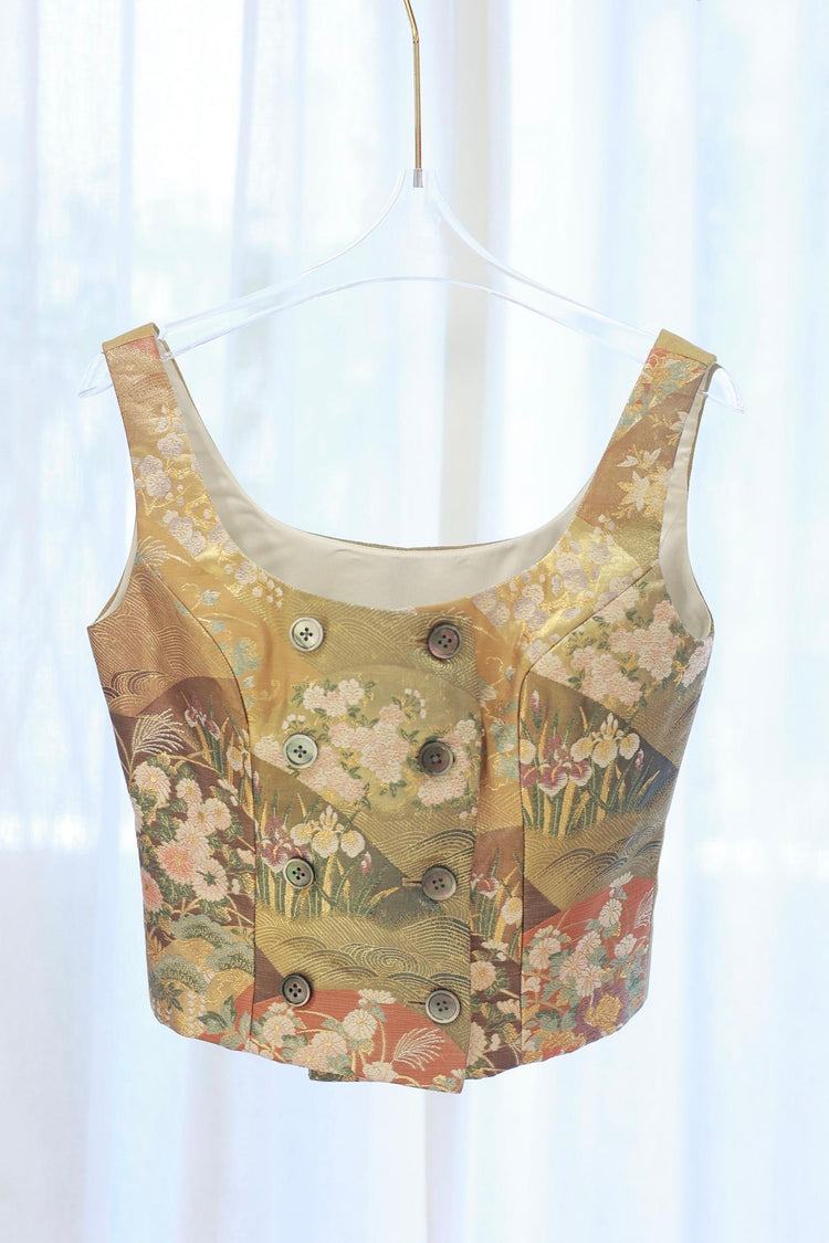Nishijin Brocade Floral Vest (Exclusive Piece) 西陣織花影背心(孤品)