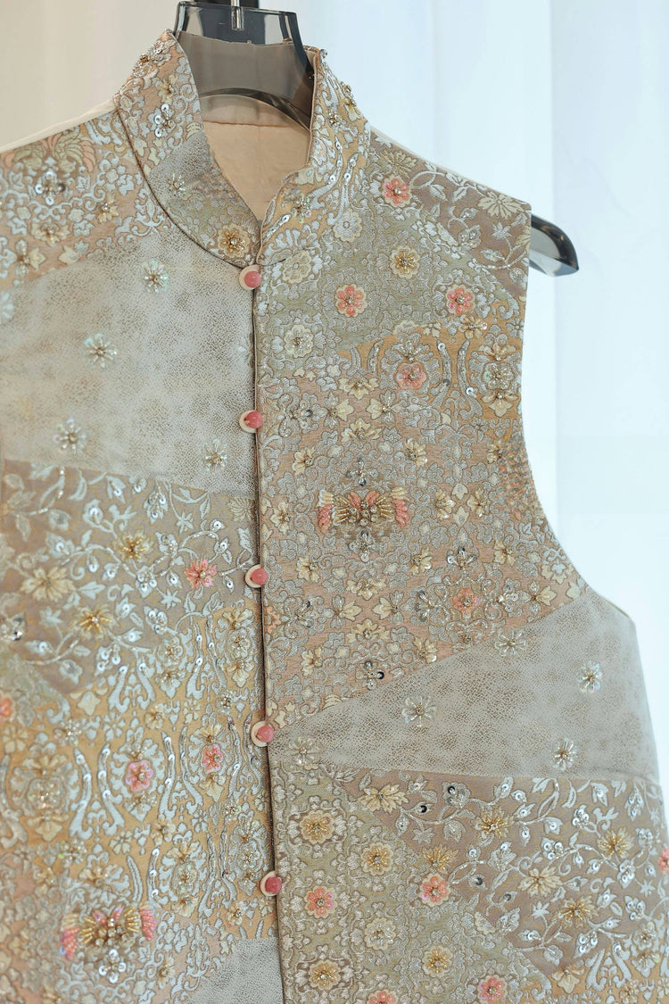 Golden Violet Layered Brocade Nishijin Vest (Exclusive Piece) 金紫疊影西陣織馬甲(孤品)