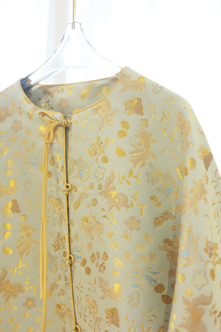 Golden Koi Song Brocade Jacket 金鯉流光宋錦外套