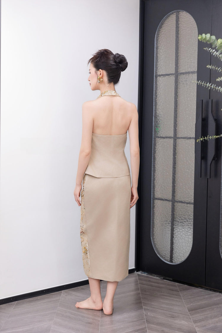 Golden Meadow Nishijin Brocade Vest Set (Exclusive Piece) 金縷秋野·西陣織馬甲套裝(孤品)