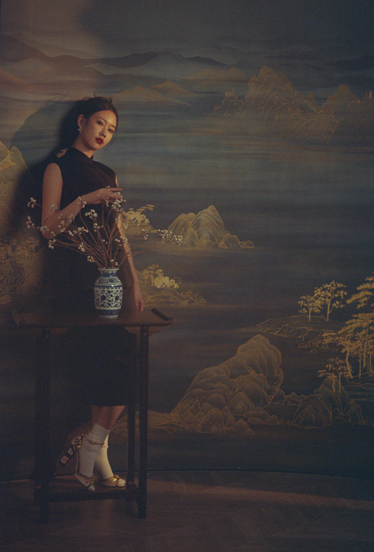 Loro Piana Suit Fabric Qipao Set | Loro Piana授權 全球唯一西裝面料旗袍套裝