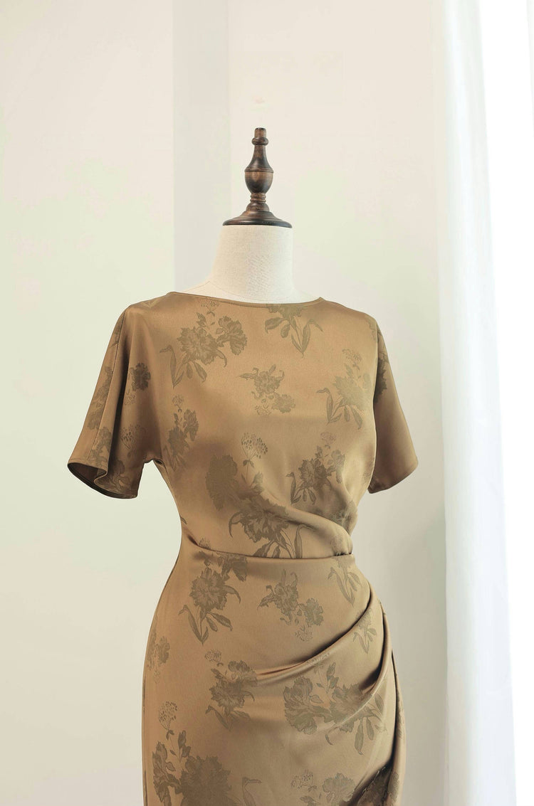 Sand Dusk Silk Dress 煙沙·真絲連衣裙