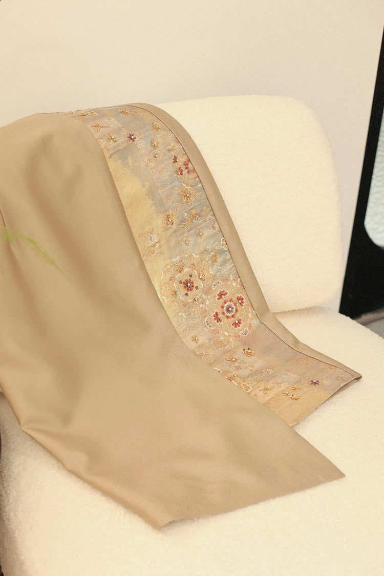 Gold Nishijin Pencil Skirt (Exclusive Piece) 金色西陣織鉛筆裙(孤品)