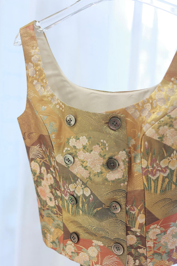 Nishijin Brocade Floral Vest (Exclusive Piece) 西陣織花影背心(孤品)