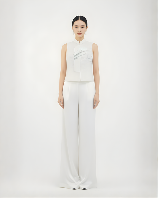 Orchid Whisper Kesi Vest (Exclusive Piece) 幽竹兰影缂丝马甲(孤品)