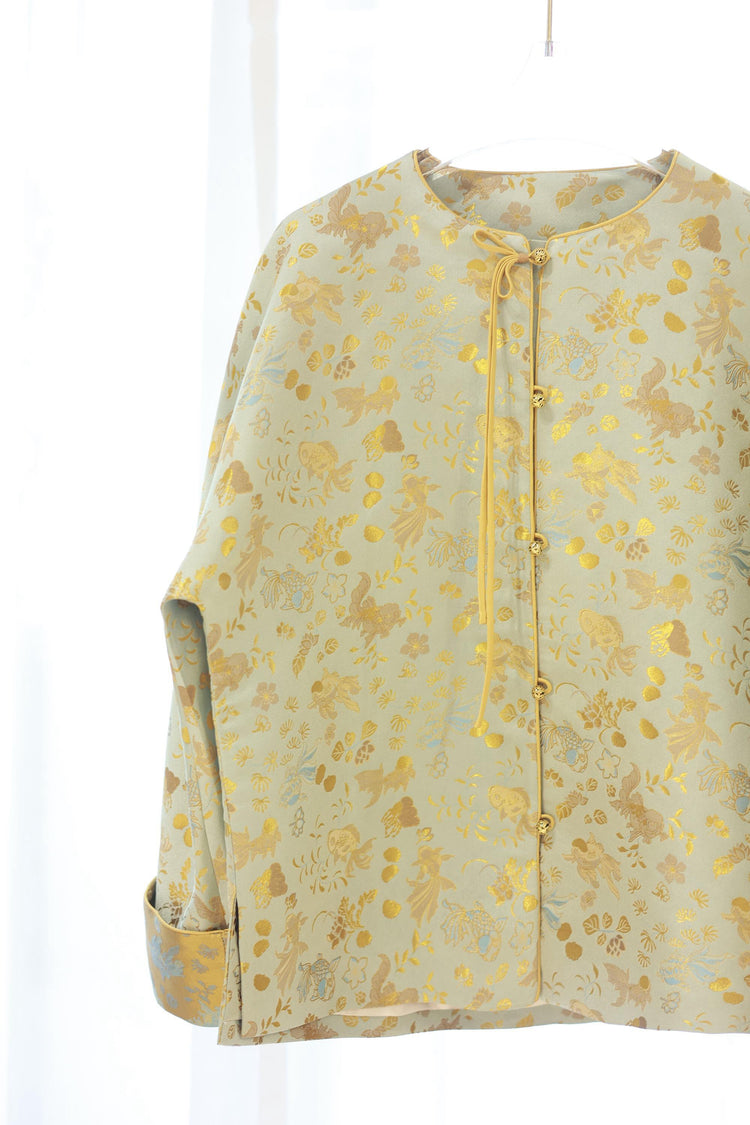 Golden Koi Song Brocade Jacket 金鯉流光宋錦外套