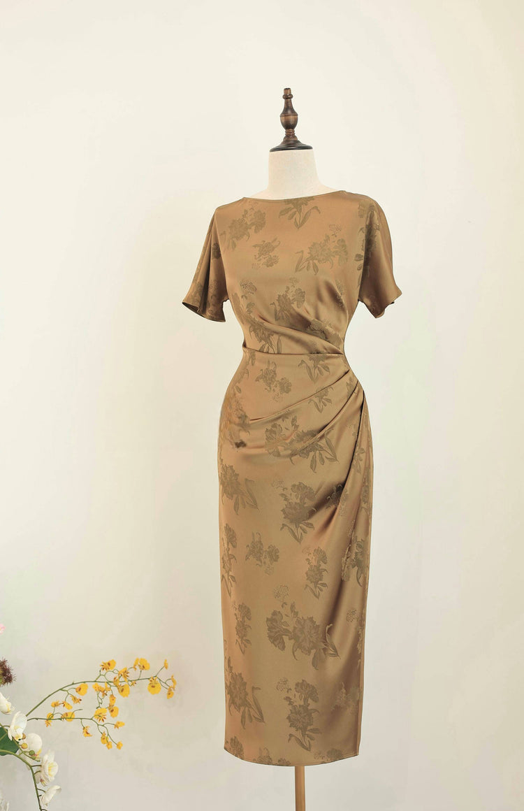 Sand Dusk Silk Dress 煙沙·真絲連衣裙