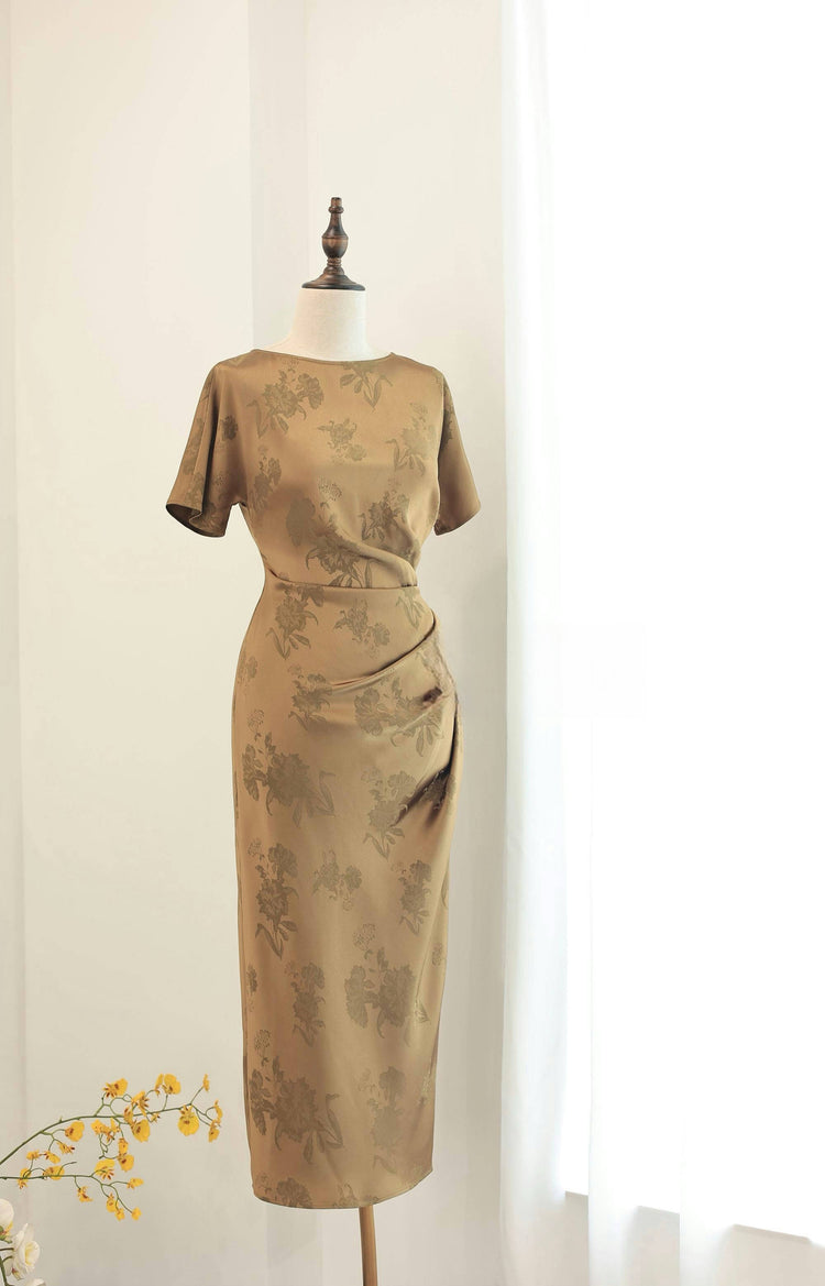 Sand Dusk Silk Dress 煙沙·真絲連衣裙