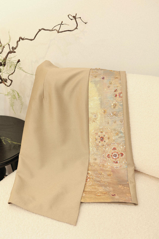 Gold Nishijin Pencil Skirt (Exclusive Piece) 金色西陣織鉛筆裙(孤品)