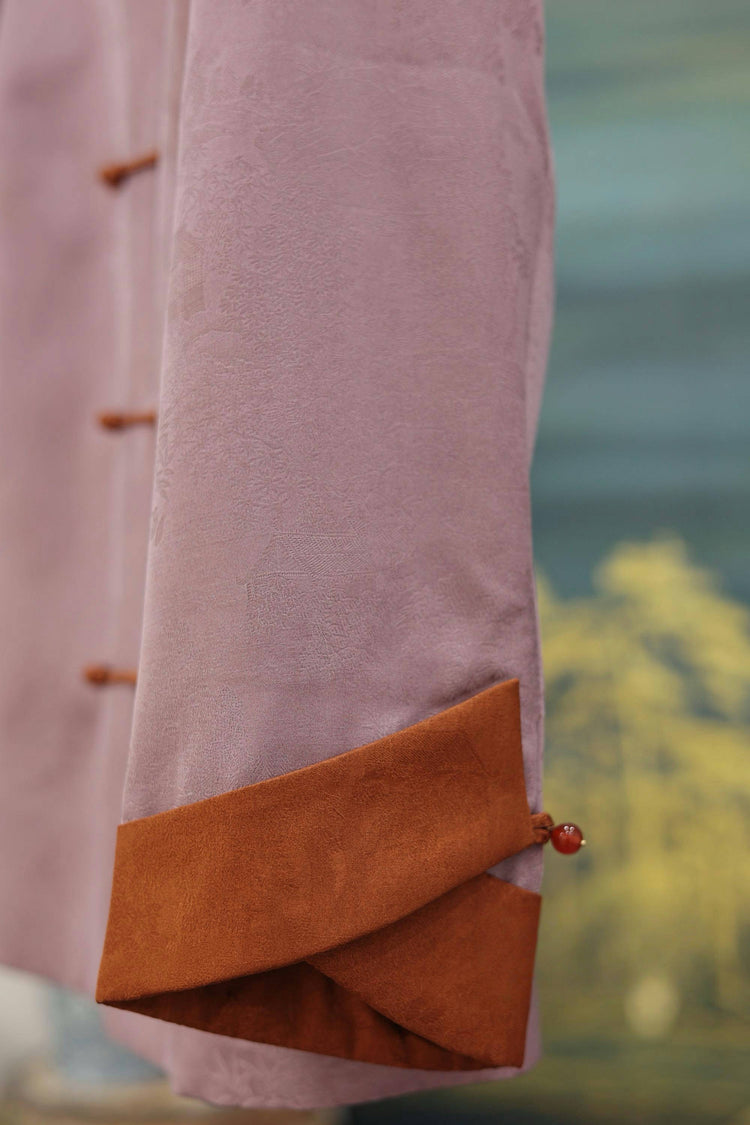 Xiangyunsha Purple Lightweight Chinese Style Suit 香雲紗香芋紫新中式套裝