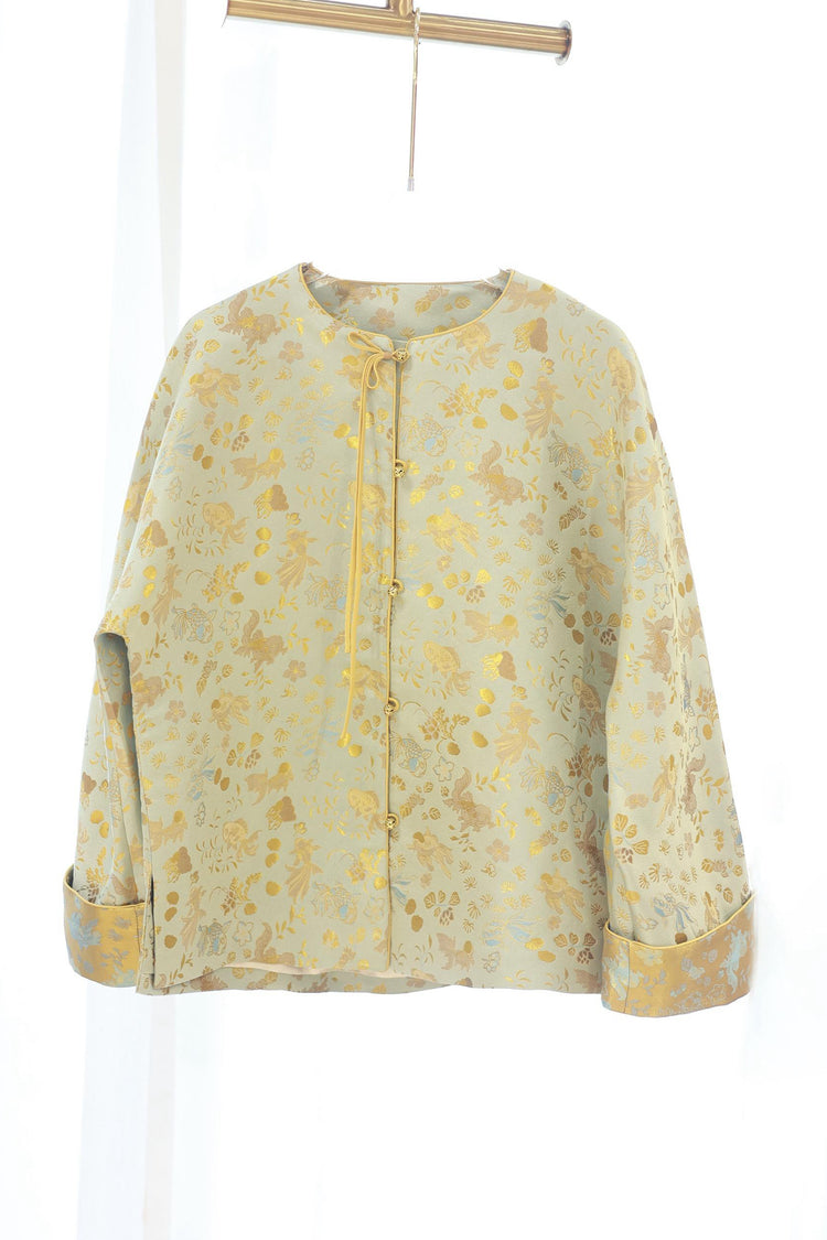 Golden Koi Song Brocade Jacket 金鯉流光宋錦外套