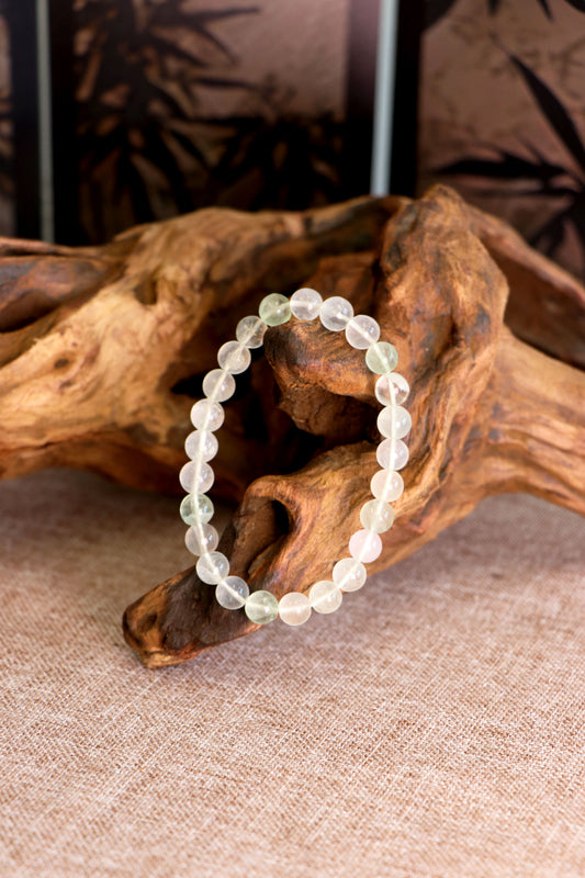 Mint Frost Fluorite Bracelet 青白氟石手串