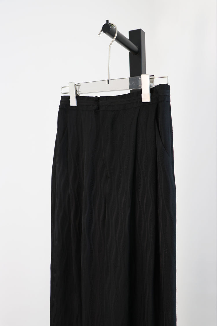 Ripple Jacquard Silk Pants 波紋真絲提花長褲