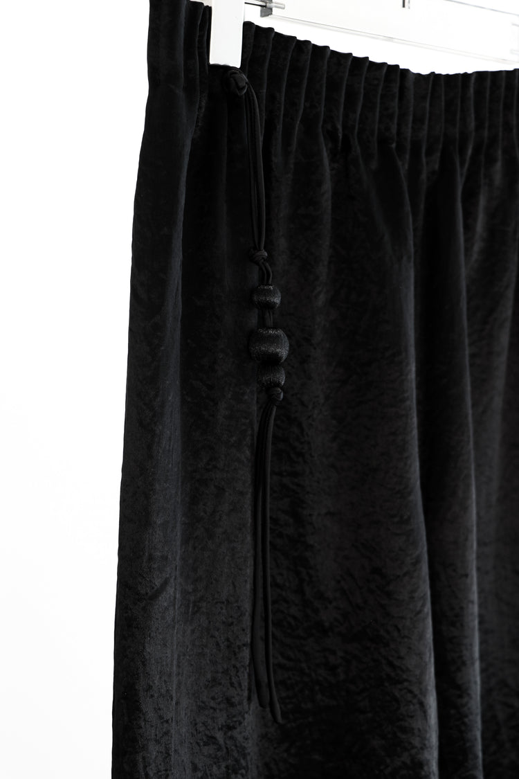 Ink Shadow Cupro Wide-leg Trousers 墨影銅氨絲闊腿褲