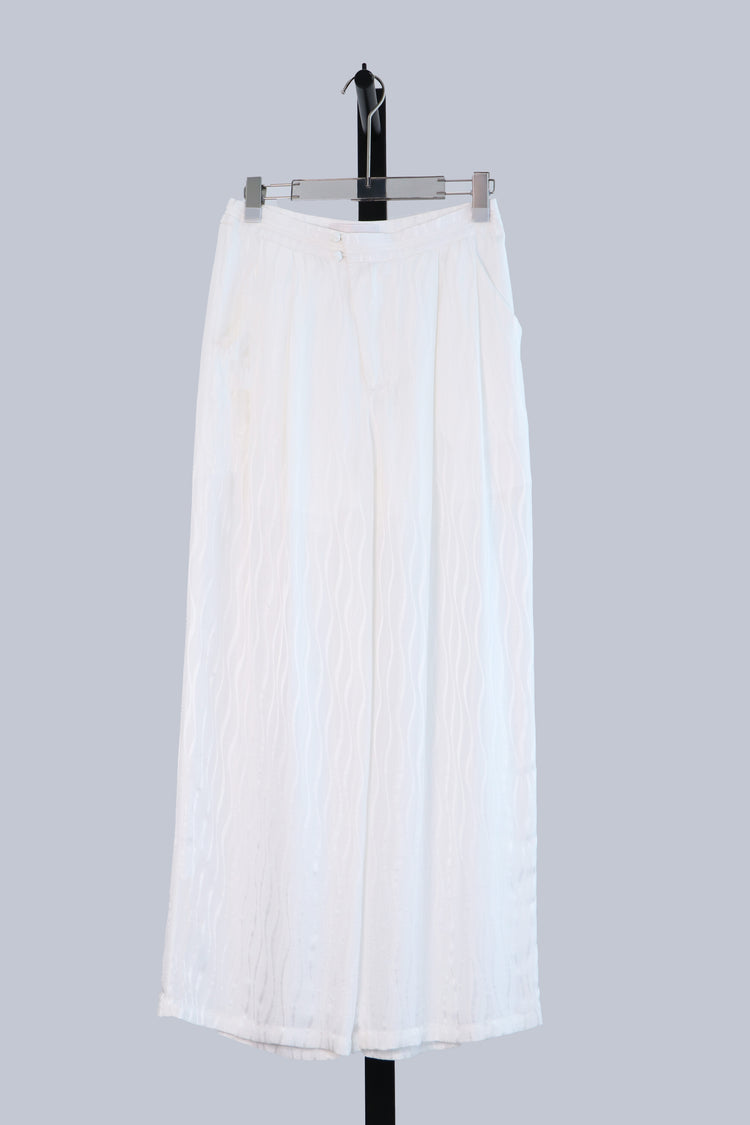 Ripple Jacquard Silk Pants 波紋真絲提花長褲