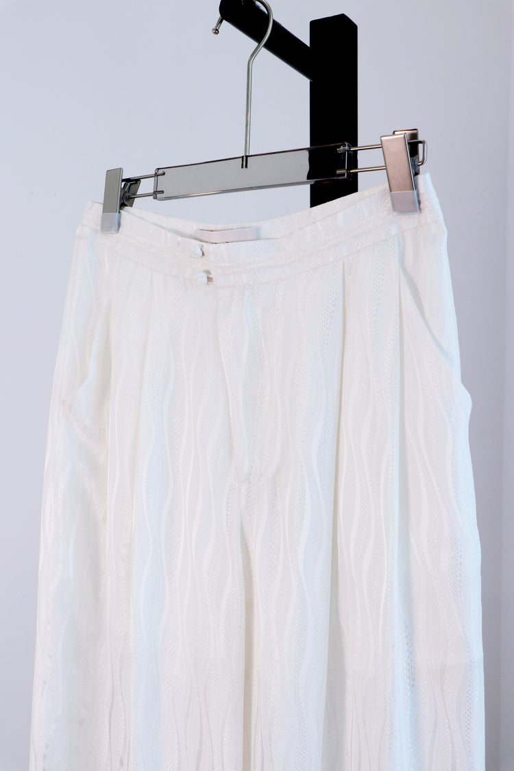 Ripple Jacquard Silk Pants 波紋真絲提花長褲