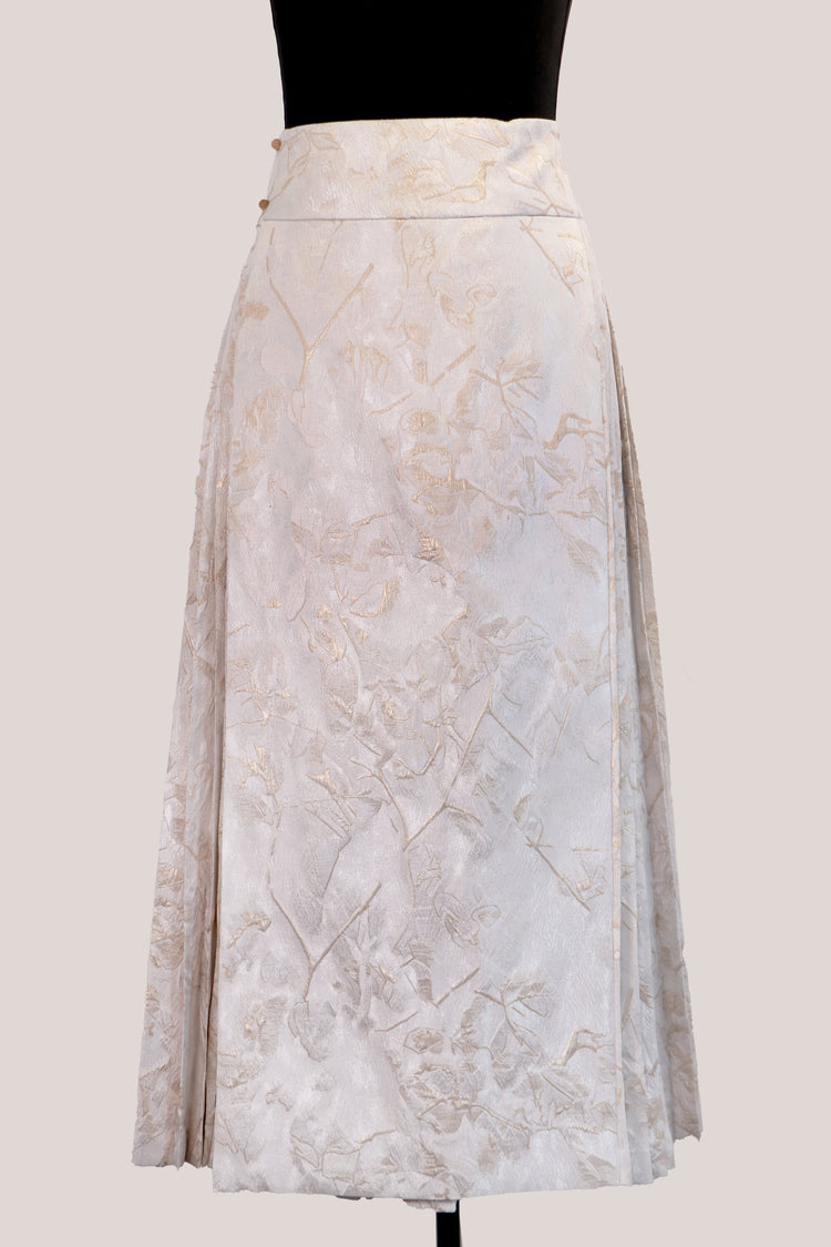 Golden Grain Brocade Mamian Skirt 玉穗織錦緞馬面裙