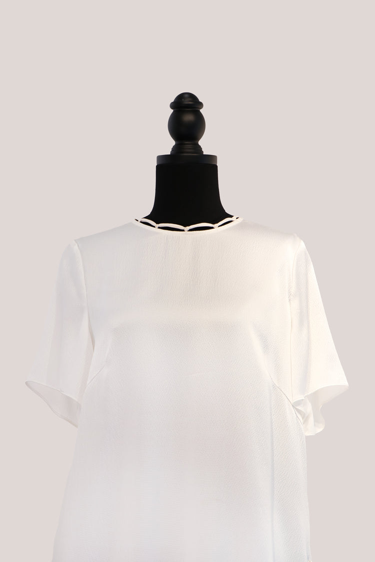 Silk Crepe Tee 真絲圓領上衣