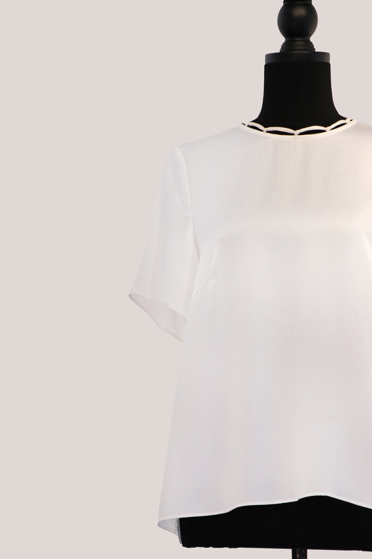 Silk Crepe Tee 真絲圓領上衣