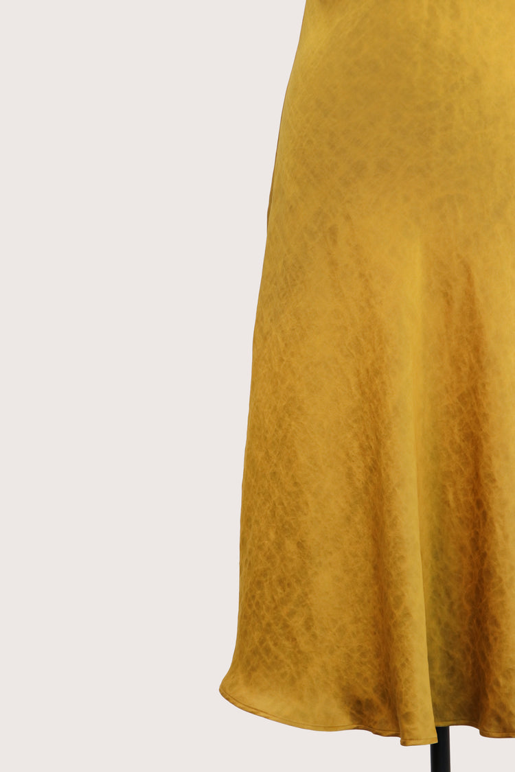 "Golden Mist" Xiangyun Silk Slip Dress 金霧香雲紗吊帶裙
