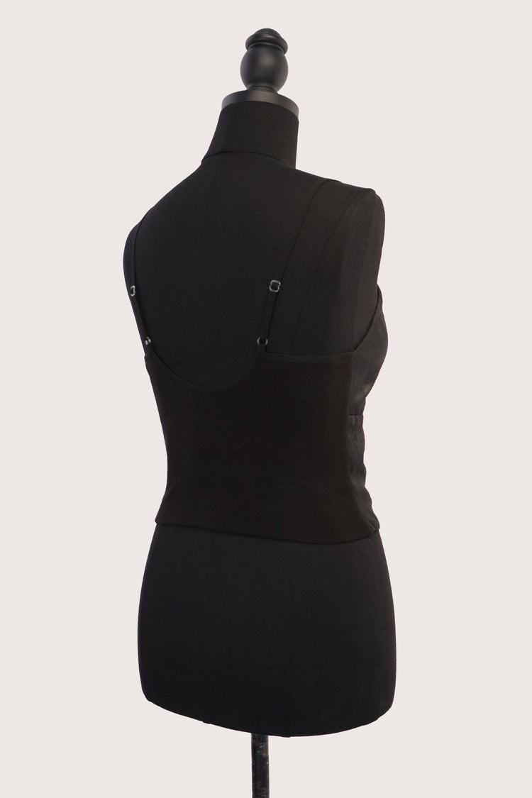 Silk Jacquard Satin Camisole Vest 真絲提花緞吊帶短背心