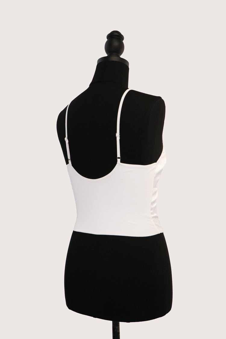 Silk Jacquard Satin Camisole Vest 真絲提花緞吊帶短背心