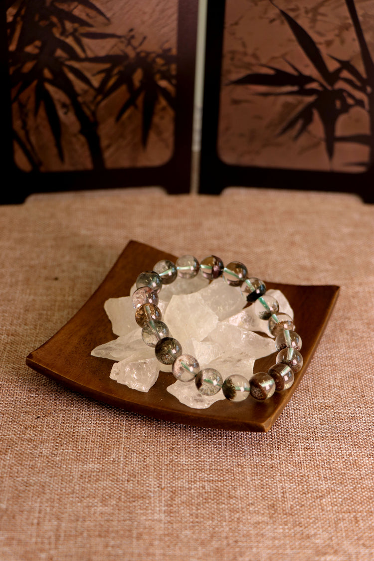 Verdant Phantom Quartz Bracelet 碧幽晶靈手串