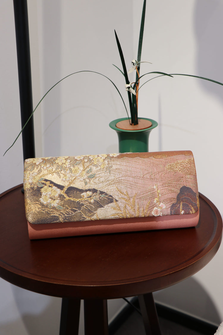 Dusky Blossom Brocade Clutch 晚霞繁花手包