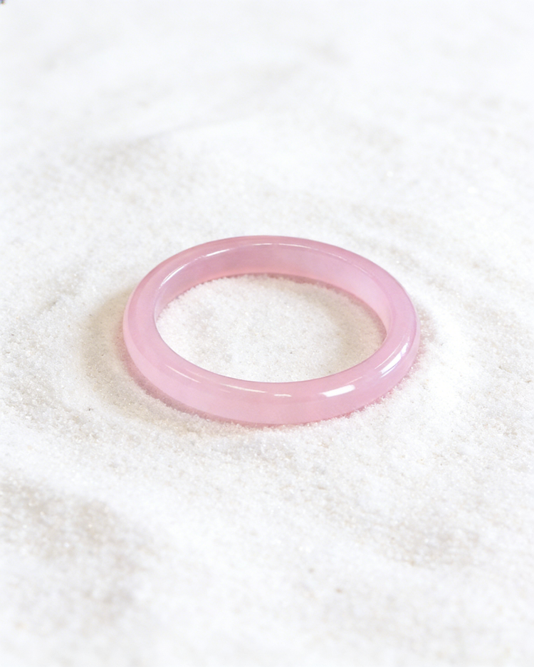 Peach Blush Agate Bangle 蜜桃瑪瑙手鐲