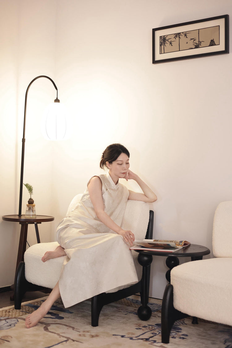Pearl White Song brocade vest set 珍珠白宋錦馬甲套裝