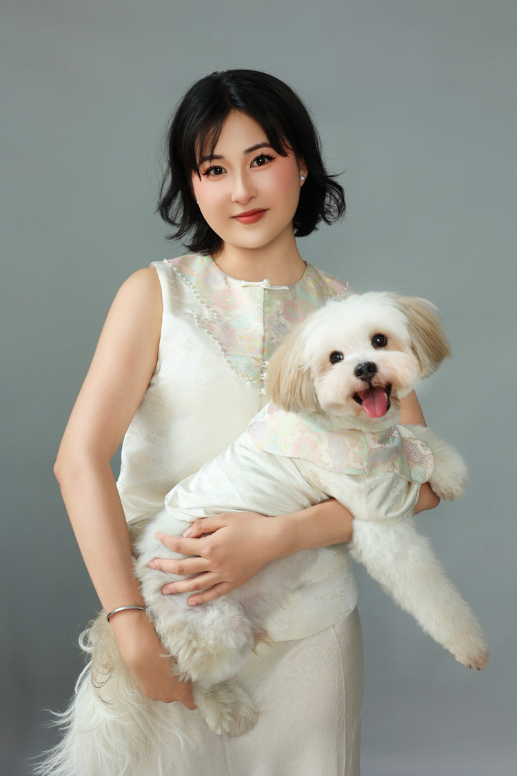 Winter Frost White Pet Vest 冬霜白色狗狗馬甲