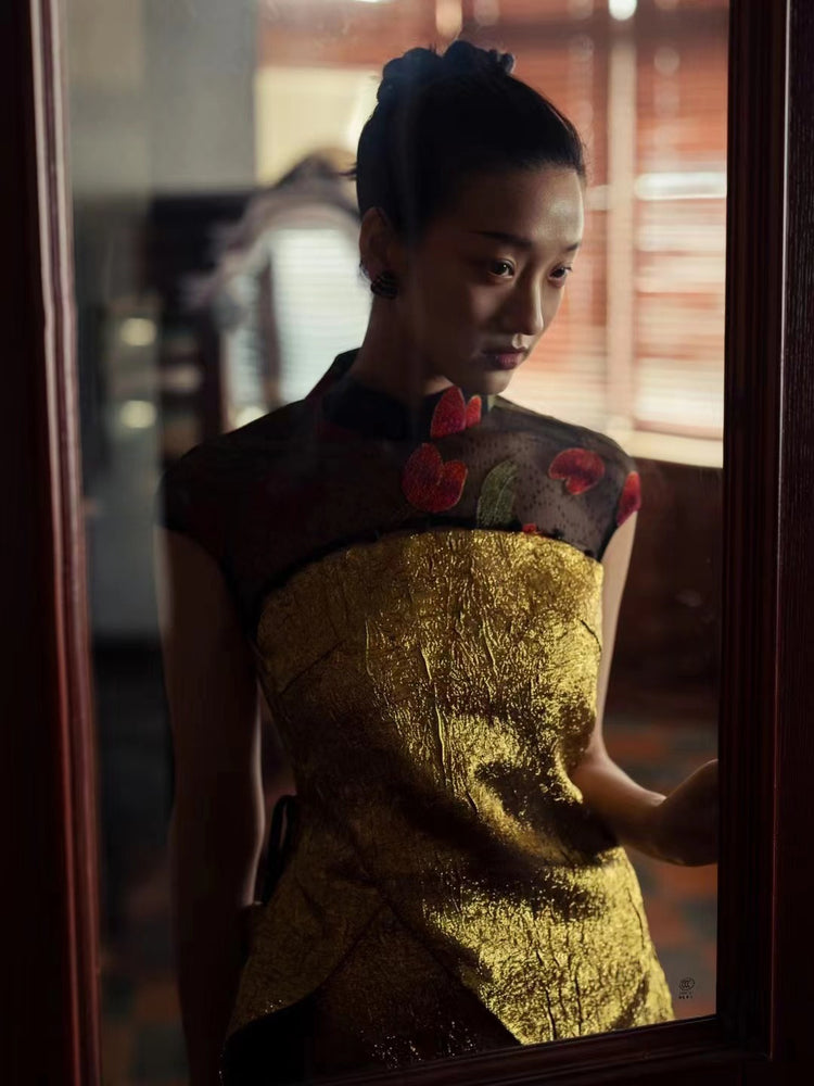 Golden Tulip Neo-Chinese Gown 流金鬱金香新中式禮裙