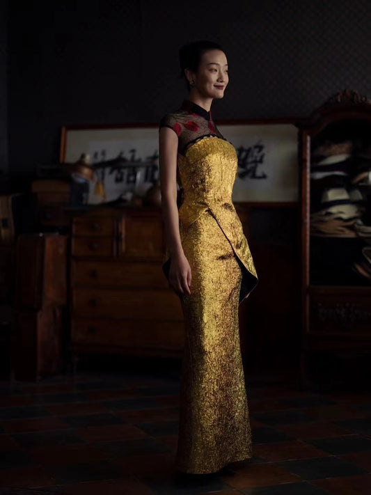 Golden Tulip Neo-Chinese Gown 流金鬱金香新中式禮裙