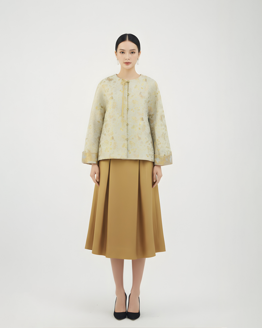 Golden Koi Song Brocade Jacket 金鯉流光宋錦外套