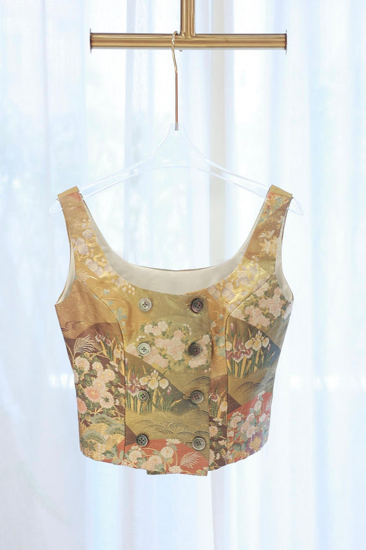 Nishijin Brocade Floral Vest (Exclusive Piece) 西陣織花影背心（孤品）