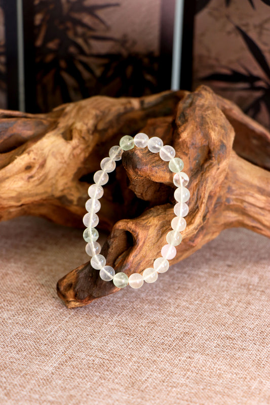 Mint Frost Fluorite Bracelet 青白氟石手串