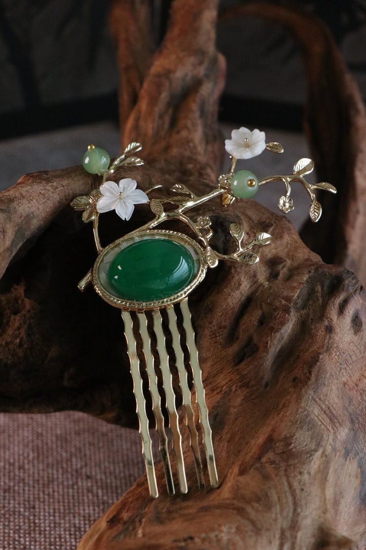 Spring Grove Agate Hairpin 春林玛瑙髮簪