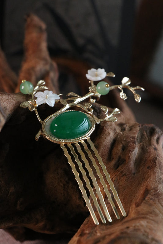 Spring Grove Agate Hairpin 春林玛瑙髮簪
