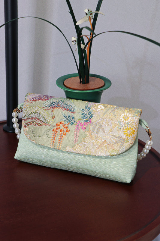 Spring Willow Brocade Clutch 柳綠春錦手包