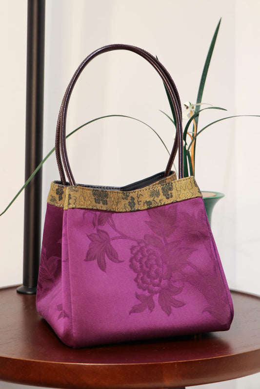 Violet Peony Tote 紫玉牡丹手提袋
