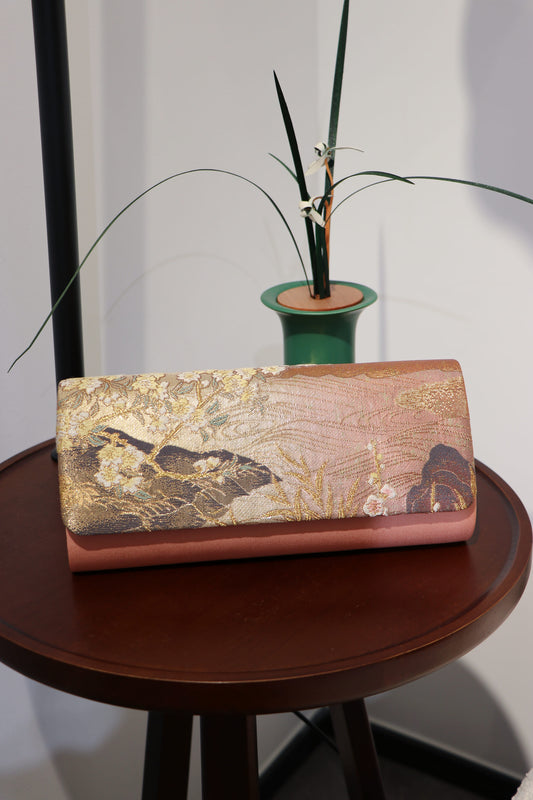 Dusky Blossom Brocade Clutch 晚霞繁花手包