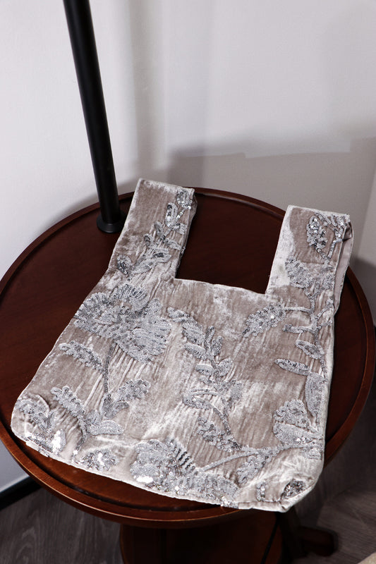 Silver Garden Velvet Tote 銀苑絨語提袋